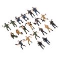 thumbnail image 1 of lionlar 20 Pcs Figurines de Simulation à l'Échelle 1:43 Modèle Soldats Jouet pour Enfants, 1 of 9