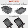 thumbnail image 2 of Air Fryer Silicone Liners Pot for Ninja Foodi Dual DZ090 6QT, 2 Pack Reusable Air Fryer Silicone Replacement Basket Bowl, Collapsible Baking Tray for Air Fryer Accessories (Gray), 2 of 6