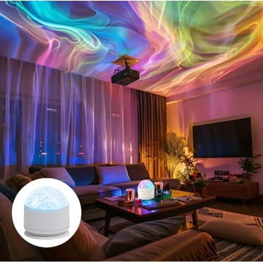Dvkptbk Desk Lamp Northerns Lights Water Ripple Lamp Internet Celebritys Bedroom Unique Flame Starrys Romantic Projection Starrys Sky Gift Mood Lamp Projection Lamp