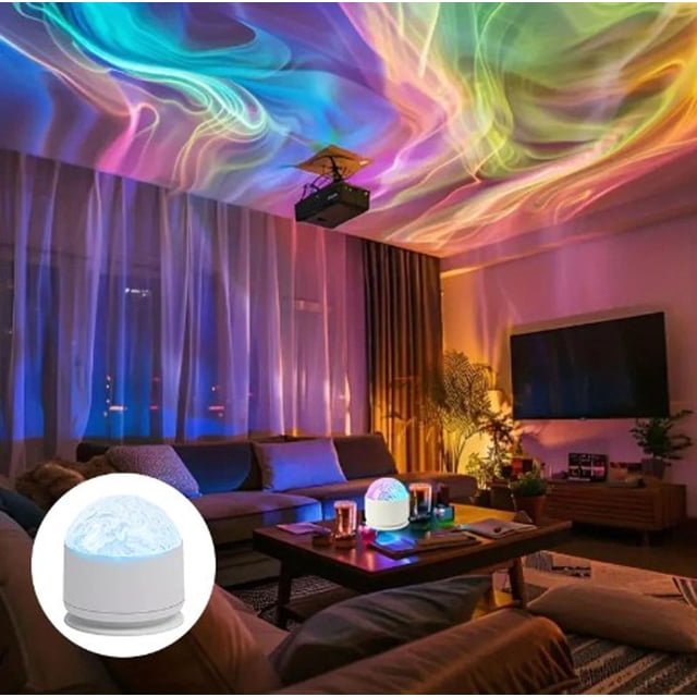 Water Ripple Projection Lamp Internet Famous Bedroom Decor Unique Romantic Gift Idea Dreamy Celestial Ambiance Enhancer