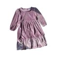 thumbnail image 1 of Yuyuzo Robe en Velours pour Petites Filles, Robes Vintage de Princesse pour Enfants, Robe de Fête à Volants, Tenues Décontractées de Printemps, 1 of 7