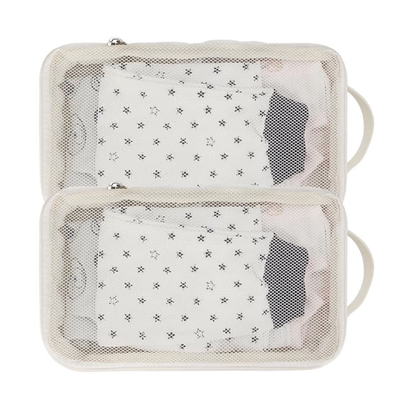 Rangement Textile pour la Maison pour l'Organisation de la Chambre de Bébé, Organisateur de Sacs pour Bébé, Pochettes, Lot de 2, Sacs en Filet Suspendus pour Pods, Solution en Tissu pour Bébé Réutilisable et Lavable pour la Chambre