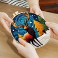 thumbnail image 5 of Pcksrro Home Decorations Items and Hanging Ornaments Deal!Starters Wool Felts Painting With Embroidery Frame Needle Felts Material Pack Diy Needle Felts Suitable For Beginners To Crafts, 5 of 5