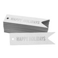 thumbnail image 1 of Inkdotpot Real Silver Foil Happy Holiday Tags Favor Hang Paper Tags 50 Pieces, 1 of 1