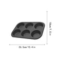 thumbnail image 3 of Binwennn Cake Pan Pan Cupcake Mould Bakeware Cupcak Pan Nonstick Bakeware Cupcake Pans Nonstick Cake Pan Non Stick Coating Black Kitchen Cookie Sheet Set Quarter Baking Sheets Wire Rack for Cooking, 3 of 4