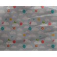 thumbnail image 4 of oneOone Georgette Viscose Fabric Insect|Balloon & Clouds Nature Print Sewing Fabric BTY 42 Inch Wide, 4 of 4