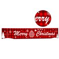thumbnail image 1 of Bannière de Noël Grande Enseigne de Noël Extérieure Suspendue; Ornement Suspendu Extérieur; Décorations de Fête, Lettre à Carreaux Rouges, 1 of 8