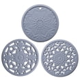 thumbnail image 3 of Kitchen Set Pots and Pans Non-Slip Carved Potholders Kitchen Heat Protection Pad for Countertop Set of 3, 3 of 4