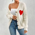 thumbnail image 4 of FAIWAD Women's Graphic Embroidery Cardigan Sweaters Long Sleeve Loose Open Front Knit Crop Sweater, 4 of 8