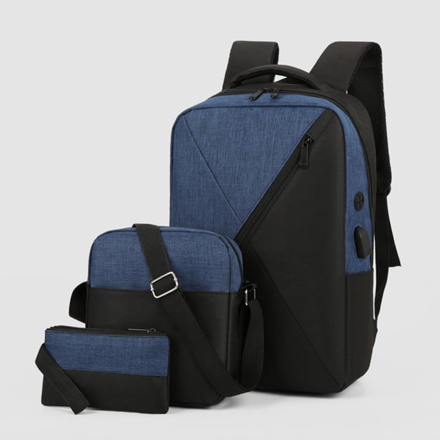 EGNMCR Backpack Three Piece Set, Large Capacity USB Student Backpack, Suitable For School And Outdoor Travel, Computer Bag For Men And Women With Large Capacity backpack backpack