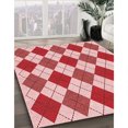 thumbnail image 3 of Ahgly Company Tapis d'Intérieur Ronds Transitionnels Roses Lavables à la Machine, 7 Pieds Rond, 3 of 7