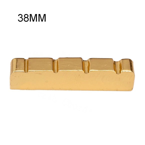 4 String Brass Nut 38 42Mm Bridge Gold Plated for Electric Brass Parts
