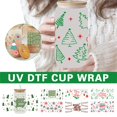 thumbnail image 2 of Christmas UV DTF Transfer Cup Wrap TransferSticker Sticker GlassCoffeeCup K2J8, 2 of 9