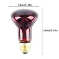 thumbnail image 2 of 60W Infrared Heat Lamp Red Light Glass Heating Lamp Bulb For Lizard Reptile And Amphibian, 2 of 8