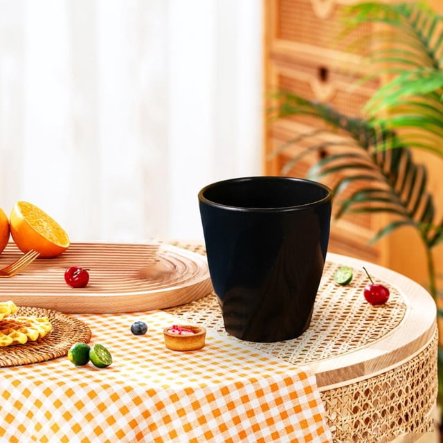 Feltree Reusable Plastic Cups - Food-Grade Multi-Purpose Drinking Cups with Twist Grip, 3.54x3.34 Inch, Durable & Easy Clean for Home, Office, Outdoor Use