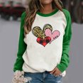 thumbnail image 2 of RKSTN Chandail en Molleton de la Saint-Valentin pour Femmes Mode Imprimé Lettre et Cœur Chandail en Molleton Manches Longues Col Rond Tops, 2 of 4