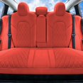 thumbnail image 5 of FH Group Neoprene Waterproof Custom Fit Car Seat Covers for 2017-2024 Tesla Model 3 Solid Red Rear Set, 5 of 5