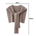 thumbnail image 3 of Women's Shawl Wrap Poncho Cape Open Front Cardigan Scarf Pashmina Shawls For Fall Winter, 3 of 6