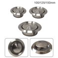 thumbnail image 4 of 1pcs Grille d'Évacuation d'Air Ronde Murale en Acier Inoxydable avec Couvercle en Métal pour Climatiseur, Ventilation, CVC 100 125 150 mm, 4 of 8