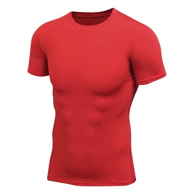 Plebaso Men's Workout T Shirts Athletic Quick Dry Short Sleeve Tee Shirts Sports Stretch Gym Running Tops