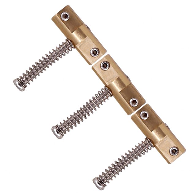 Lefu 3 Pcs Ponts en Laiton Compensés pour Guitare Électrique TL