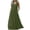 Army Green, variant on Women's Casual Sleeveless Maxi Dress - High Waist Loose Fitting Sundress with Side Pockets for Beach Vacation Everyday Graduation Dresses for Women S