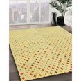 thumbnail image 3 of Ahgly Company Tapis d'Intérieur Rectangulaire Transitionnel Jaune Lavable à la Machine, 2 Pieds x 4 Pieds, 3 of 7