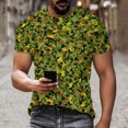 thumbnail image 1 of Ceisia T-Shirt Décontracté pour Homme à Coupe Ajustée, Col Rond, Manches Courtes, Imprimé Camouflage Pixélisé, Cadeaux, 1 of 9