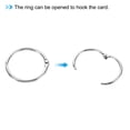 thumbnail image 5 of Unique Bargains 3.5' x 2' Blank Flash Cards with Rings Study Cards Index Cards Note Card Pre Hole Punched, Purple 500 Pack, 5 of 5