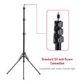 thumbnail image 4 of yeacher LS264 Trépied Portable en Alliage d'Aluminium de 74,4 Pouces, Hauteur Réglable à 3 Sections, Capacité de Charge de 5 kg, Vis de 1/4 Pouces pour Boîtes Souples, Flash, Lumières Vidéo - Gris/noir, 4 of 6