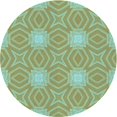 thumbnail image 1 of Ahgly Company Tapis de Zone Rond d'Intérieur Lavable à la Machine, Style Transitionnel, Vert Olive Terne, 8 Pieds Rond, 1 of 7