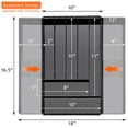 thumbnail image 3 of Sorbus Expandable Silverware Organizer – Large Adjustable Kitchen Drawer Tray for Utensils, Flatware, and Cutlery Storage, Black, 3 of 10