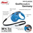 thumbnail image 3 of Flexi New Classic Cord Retractable Dog Leash 5m/16ft, 3 of 6