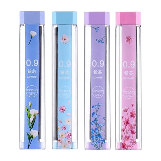 kurtrusly Mechanical Pencil Lightweight Cute Sketch Painting Accessories Educational Tools Smooth Surface for 0.9 mm Line Width Refills Pencil Refill