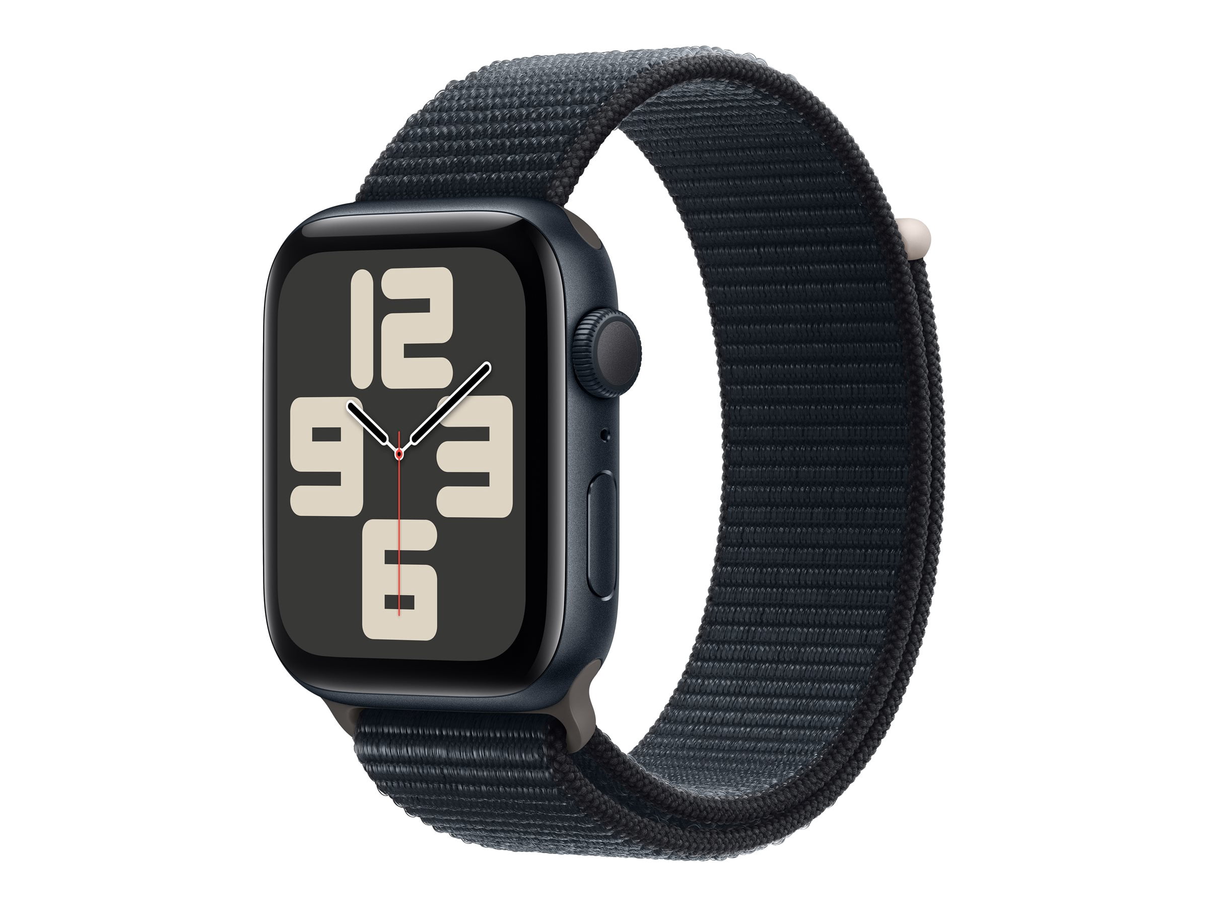 Apple Watch SE (GPS) - 2nd generation - 44 mm - midnight - smart watch with sport loop - textile - midnight - wrist size: 5.71 in - 8.66 in - 32 GB - Wi-Fi, Bluetooth - 1.16 oz