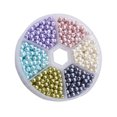 thumbnail image 4 of 1 Lot de 4mm Perles Rondes en Verre DIY Perles Colorées Perles d'Espacement Accessoires pour Fabrication de Bijoux DIY (Style Mixte 3, Environ 810 Pcs), 4 of 5