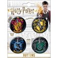 thumbnail image 2 of Harry Potter Ensemble de 4 Boutons Maisons de Poudlard, 2 of 2