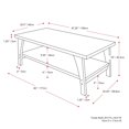 thumbnail image 4 of CorLiving Hollywood Mid-Century Modern Dark Grey Engineered Wood Two-Tier Indoor Coffee Table, 4 of 8
