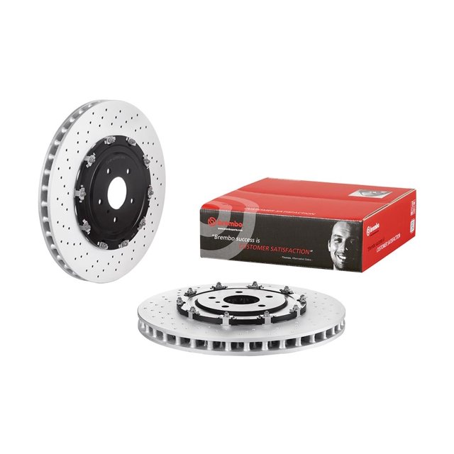 Brembo Rotor de Frein 09B38613C02 Ventilé Croisé; Design en une Pièce; Motif de Boulon de Roue 5 x 114.3 Millimètres; Diamètre Intérieur de Chapeau de 150 Millimètres