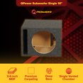 thumbnail image 4 of QPower 10 Inch Heavy-Duty Single Vented Vehicle Subwoofer Enclosure, 4 of 7