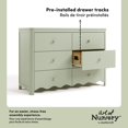 thumbnail image 3 of Storkcraft Casablanca Commode 6 tiroirs, Sauge, 3 of 10