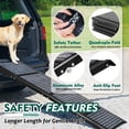 thumbnail image 4 of 71" Foldable Dog Ramps Large Dogs, Dog Car Ramp with Non-Slip Rug Surface, Pet Ramp Stairs Portable,Dog Steps for Medium & Large Dogs Up to 220 LBS Get Into a Car, SUV & Truck, 4 of 7
