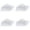 Clear 4PCS, variant on Product Category Placemat - Double Transparent Table Mat for Kids Easy Washable Clear Food Mat for Dining
