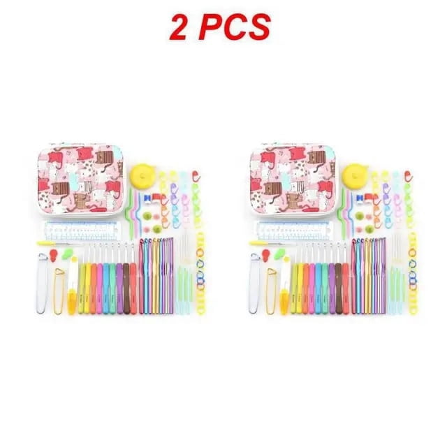 1/2/3PCS Styles Crochet Hooks Set Sewing Needle Knitting Needle Set Crochet Needles For Knitting Weave Sweater Craft Yarn Tools