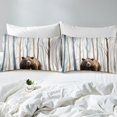 thumbnail image 4 of Erosebridal Wild Bear Bed Sheets Set King Size, Birch Tree Bedding Set, Animal Theme Bedroom Decor, 4 of 6