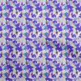 thumbnail image 1 of oneOone Velvet Blue Fabric Abstract Floral Sewing Craft Projects Fabric Prints By Yard 58 Inch Wide, 1 of 5