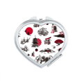 thumbnail image 1 of Japan Sakura Pine Mount Art Deco Fashion Mirror Travel Magnification Portable Handheld Pocket Makeup, 1 of 3