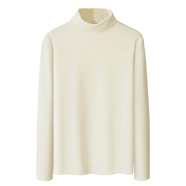 HAiming Chandails Thermiques à Col Roulé pour Hommes Couche de Base Décontractée Manches Longues Chandail Léger Automne Hiver Hauts Chauds
