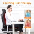 thumbnail image 4 of Snailax Back Massager with Heat, Soothing Memory Foam Massage Chair Pad for Home Use, Father's Day Gift, 4 of 6