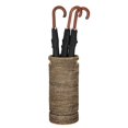 thumbnail image 2 of Kouboo La Jolla Round Rattan Umbrella Stand with Water Catch Black-Wash, 2 of 5
